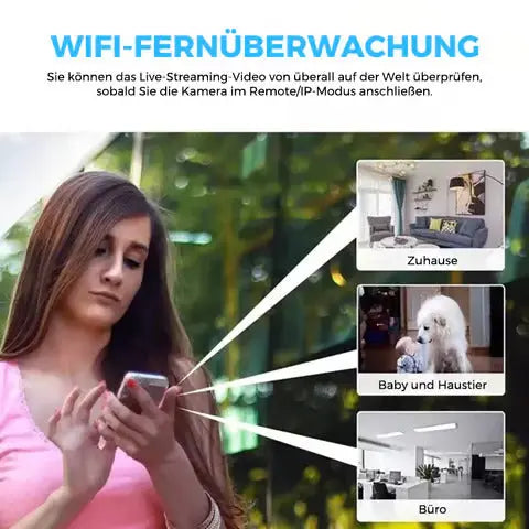 Mini Drahtlose WiFi Kamera 1080P HD | mit kostenloser 32GB Speicherkarte Mivoza Deutschland