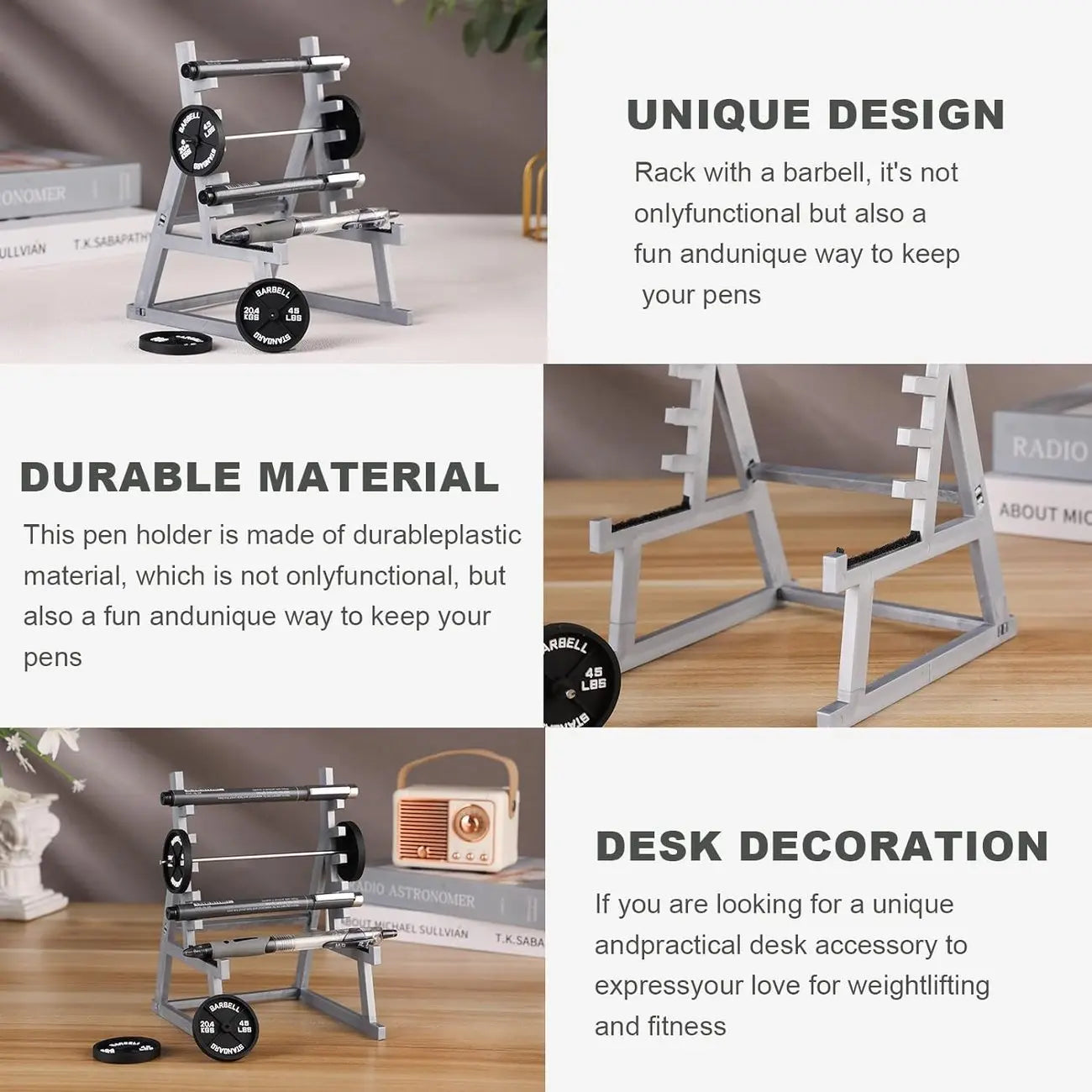 Mini-Squat-Rack-Stifthalter – Einzigartiges Geschenk für Fitnessfans Mivoza Deutschland