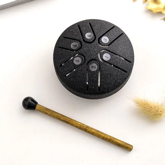 Mini-Trommel aus Kohlenstoffstahl - Ideal für die Musiktherapie Zorenza