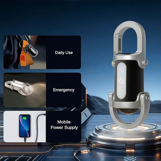 Mini USB-C Wiederaufladbare Schlüsselanhänger-Taschenlampe Mivoza Deutschland