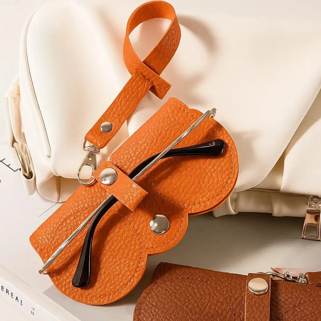 Modisches Brillenetui aus Leder – Passend für Sonnen-, Lese- & XL-Brillen Mivoza Deutschland