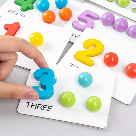 Montessori-Rechenspiel mit Holzperlen – Fördert Zahlenverständnis Mivoza Deutschland