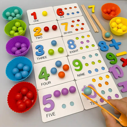 Montessori-Rechenspiel mit Holzperlen – Fördert Zahlenverständnis Mivoza Deutschland