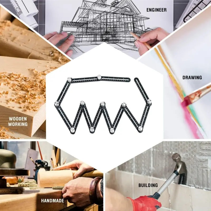 Multi-Winkel Messwerkzeug — Für Bau, Fliesen, Holz & Renovierung Mivoza Deutschland