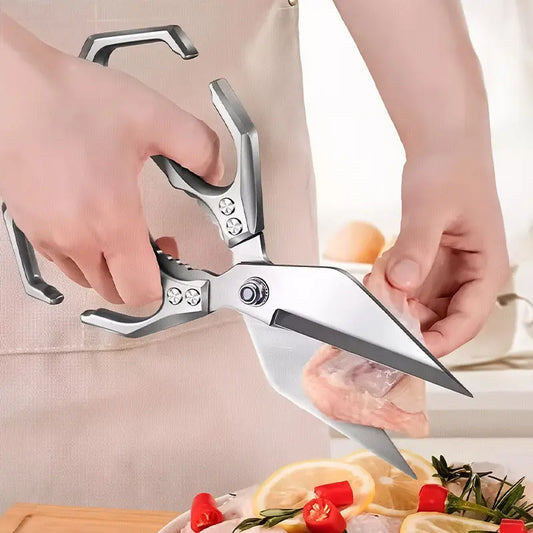 Multifunktionale Hochleistungs-Küchenschere – Rasiermesserscharfe Edelstahlklingen, ergonomischer Griff & vielseitige Anwendung Mivoza Deutschland