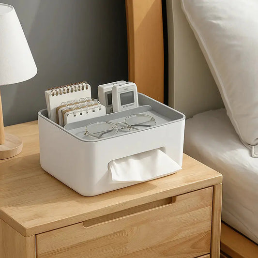 Multifunktionale Taschentuchbox mit Organizer – Für Bad, Büro & Wohnzimmer Mivoza Deutschland