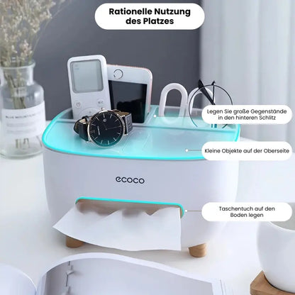 Multifunktionale Tissue-Box mit Ablagefach Mivoza Deutschland