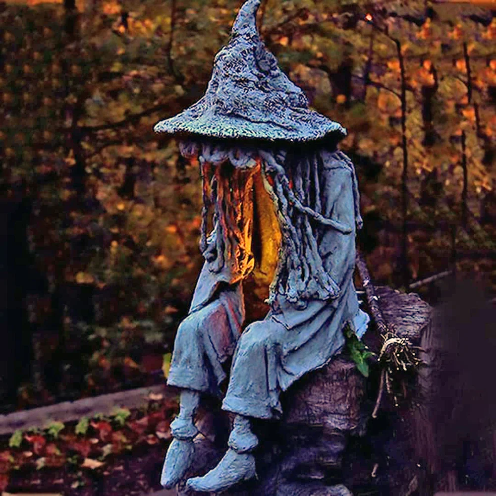 Herbst-Ausverkauf Mystische Hexen-Garten-Solarlampe