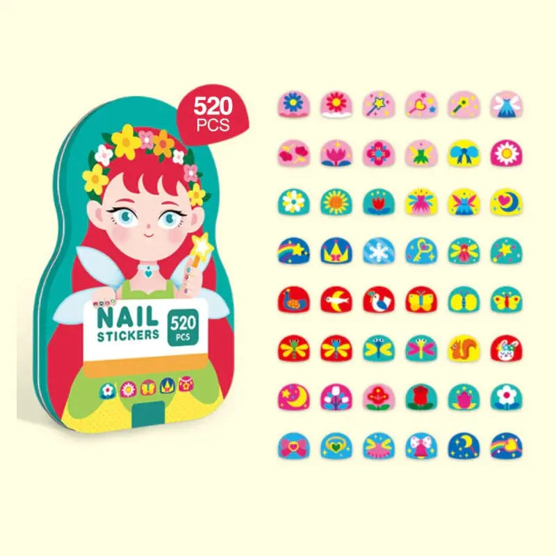 Nagelsticker Set für Kinder — Über 520 kreative, wasserfeste Designs Mivoza Deutschland