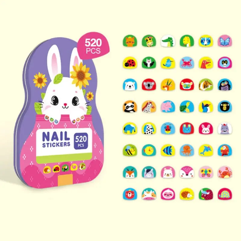 Nagelsticker Set für Kinder — Über 520 kreative, wasserfeste Designs Mivoza Deutschland
