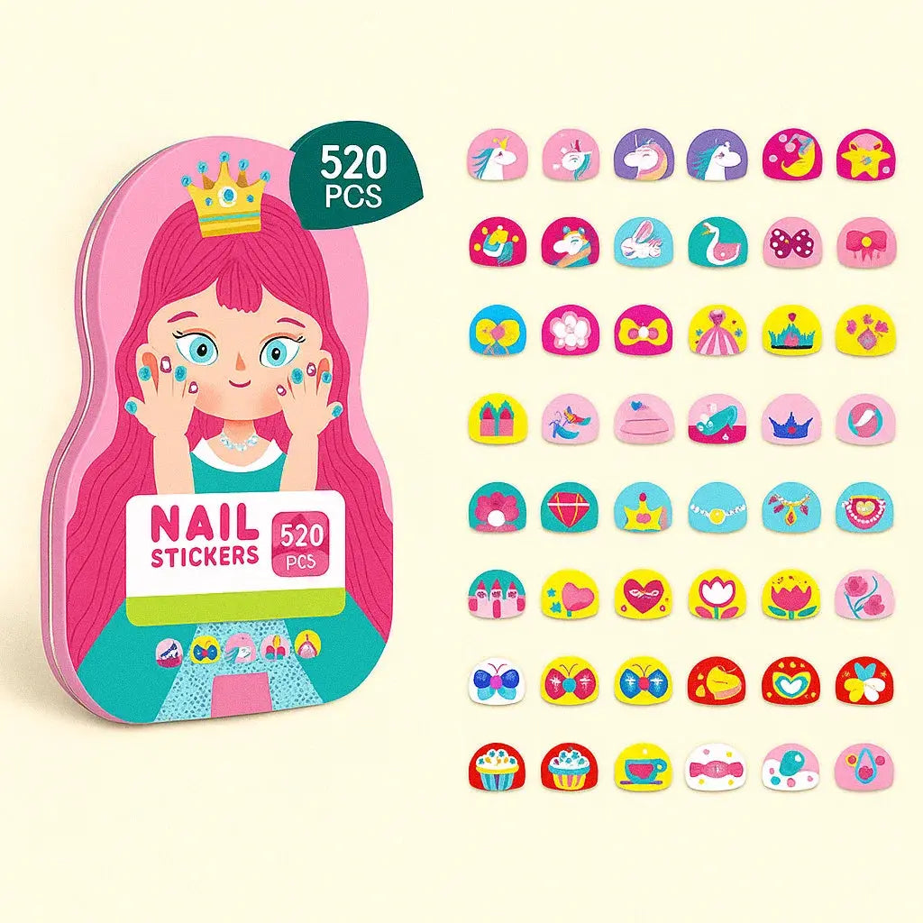 Nagelsticker Set für Kinder — Über 520 kreative, wasserfeste Designs Mivoza Deutschland