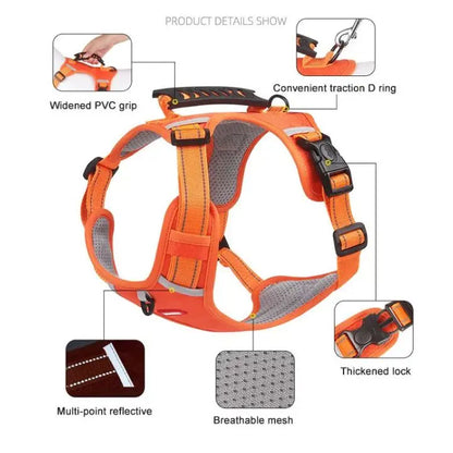 No-Pull Hundegeschirr mit Reflektierendem Nylon Mivoza Deutschland