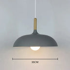 Deckenleuchte aus Nordeiche