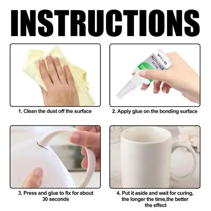 Ölbasierte Hochleistungskleber repariert – Für Glas, Keramik & mehr Mivoza Deutschland