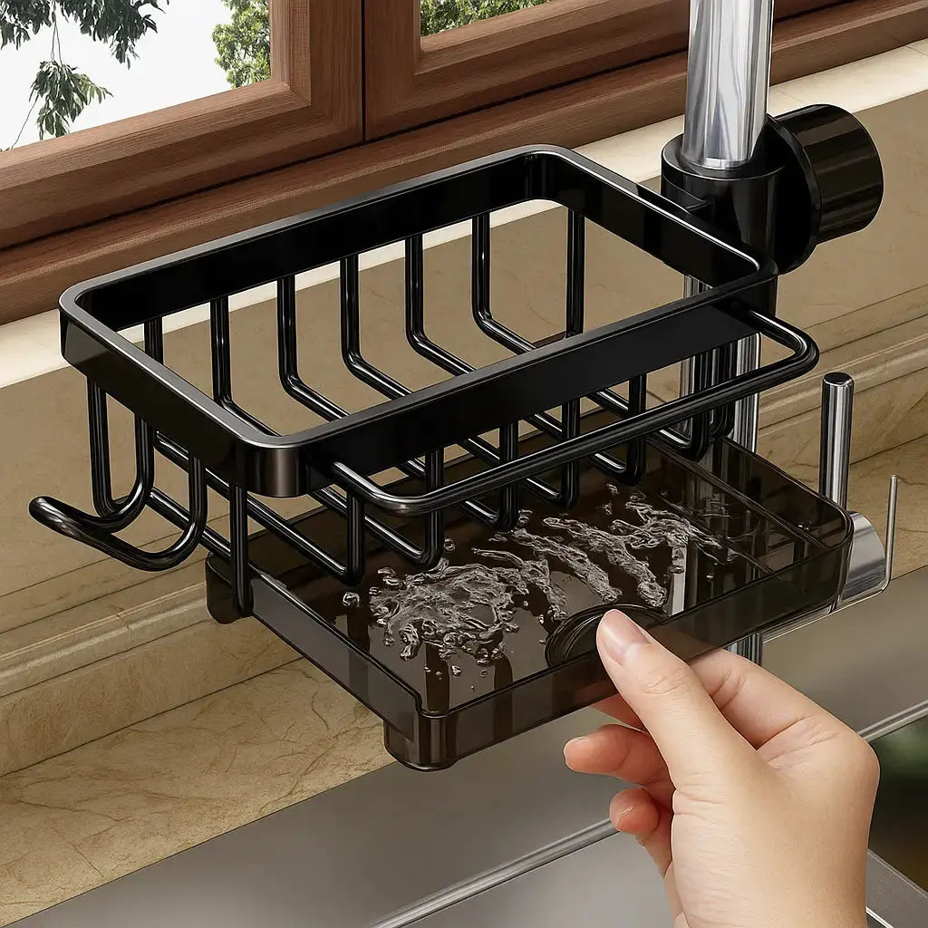 Organizer für Küchenarmaturen – Aluminiumdesign gegen Rost & für mehr Ordnung Mivoza Deutschland