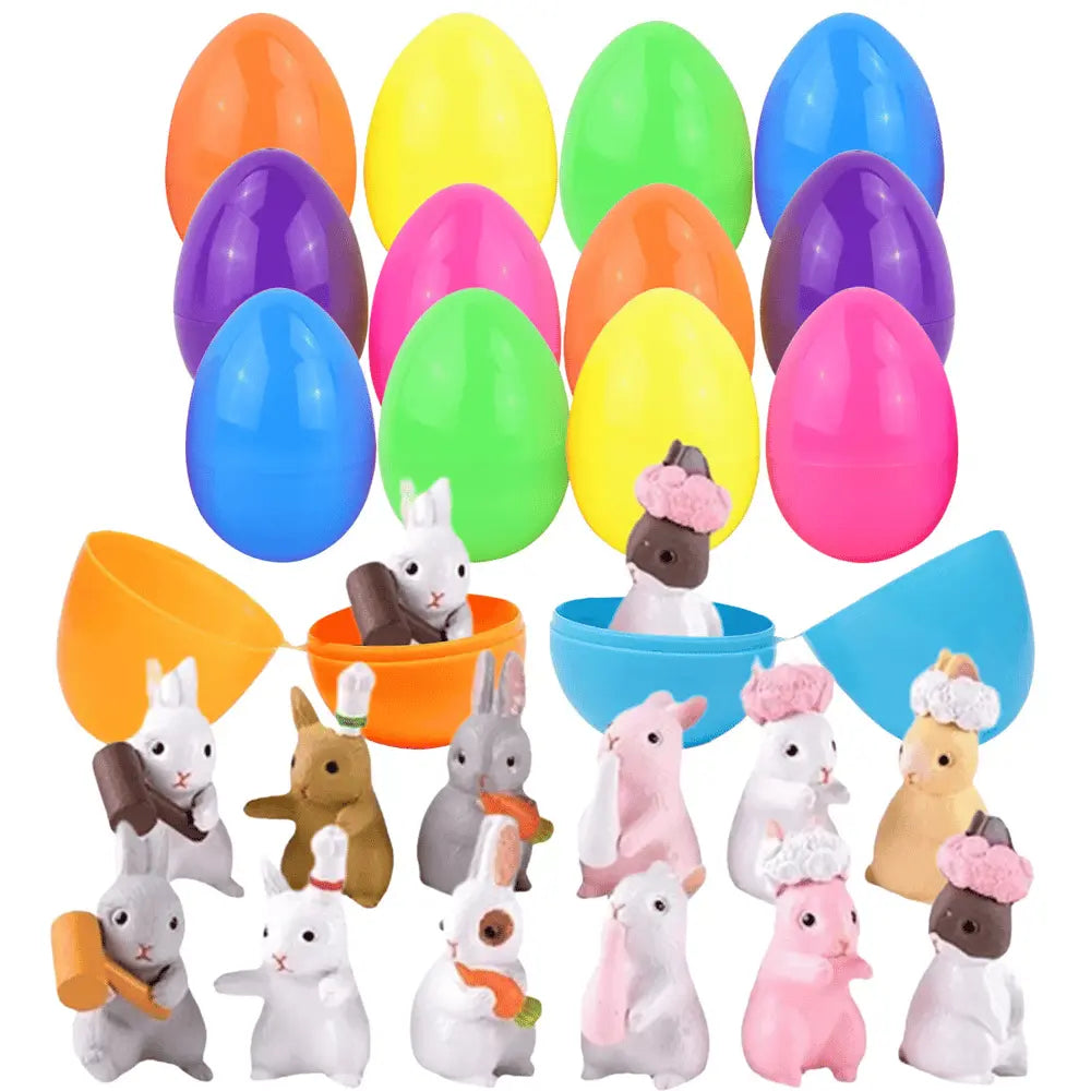 Osterhase Stressball – Spaßig, Sicher & Perfekt für die Ostereiersuche (12 Hasen in einem Ei) Mivoza Deutschland