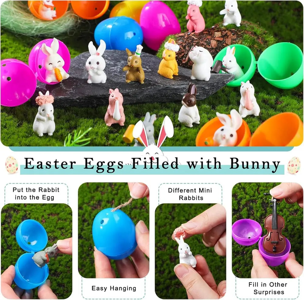 Osterhase Stressball – Spaßig, Sicher & Perfekt für die Ostereiersuche (12 Hasen in einem Ei) Mivoza Deutschland