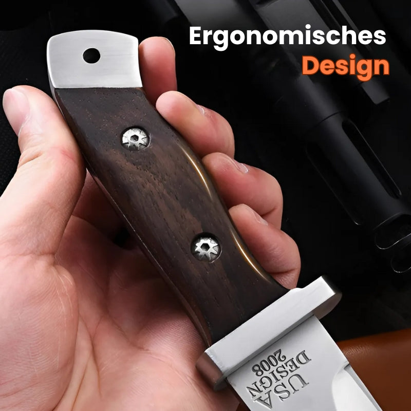 Ergonomisches Outdoor-Camping-Messer mit Holzgriff