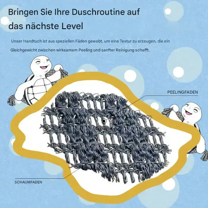 1+1 GRATIS | Peeling-Duschtuch mit Silberionen – Tiefenreinigung & sanfte Exfoliation Mivoza Deutschland