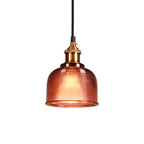 Retro Glas Pendelleuchte