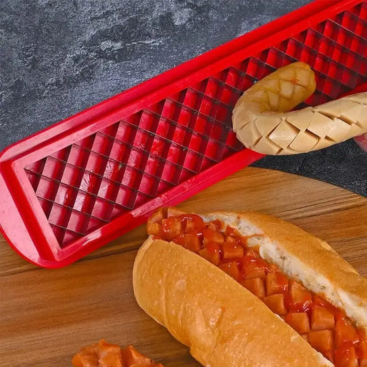 Perfekter Criss-Cross Hotdog-Schneider – Saftige, gleichmäßig gegarte Würstchen Mivoza Deutschland