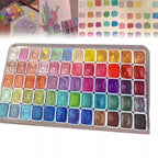 Perlenpulver-Pigment 60 Farben | Schimmernde Aquarellfarben Mivoza Deutschland