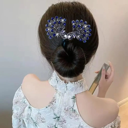 Pfauenflügel Haarclip Set – Glanz für Abendkleider (2er Set) Mivoza Deutschland