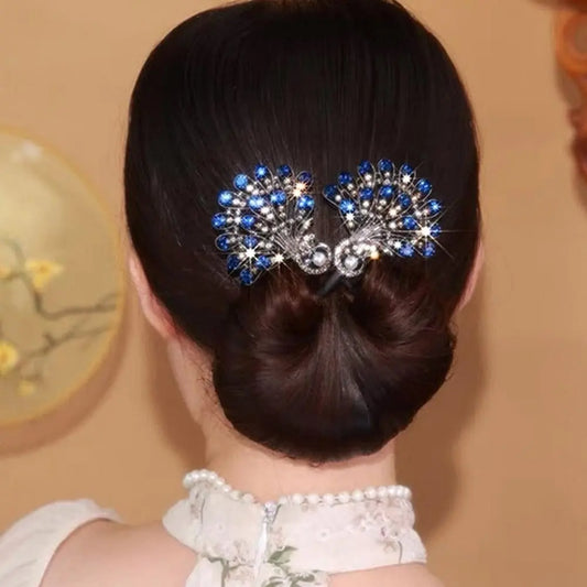 Pfauenflügel Haarclip Set – Glanz für Abendkleider (2er Set) Mivoza Deutschland