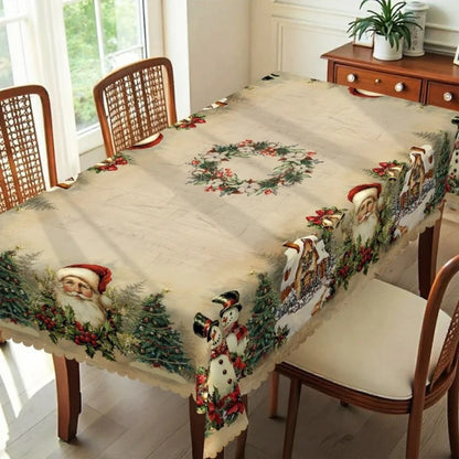 Weihnachts-Tischdecke — Strapazierfähig, pflegeleicht & farbecht