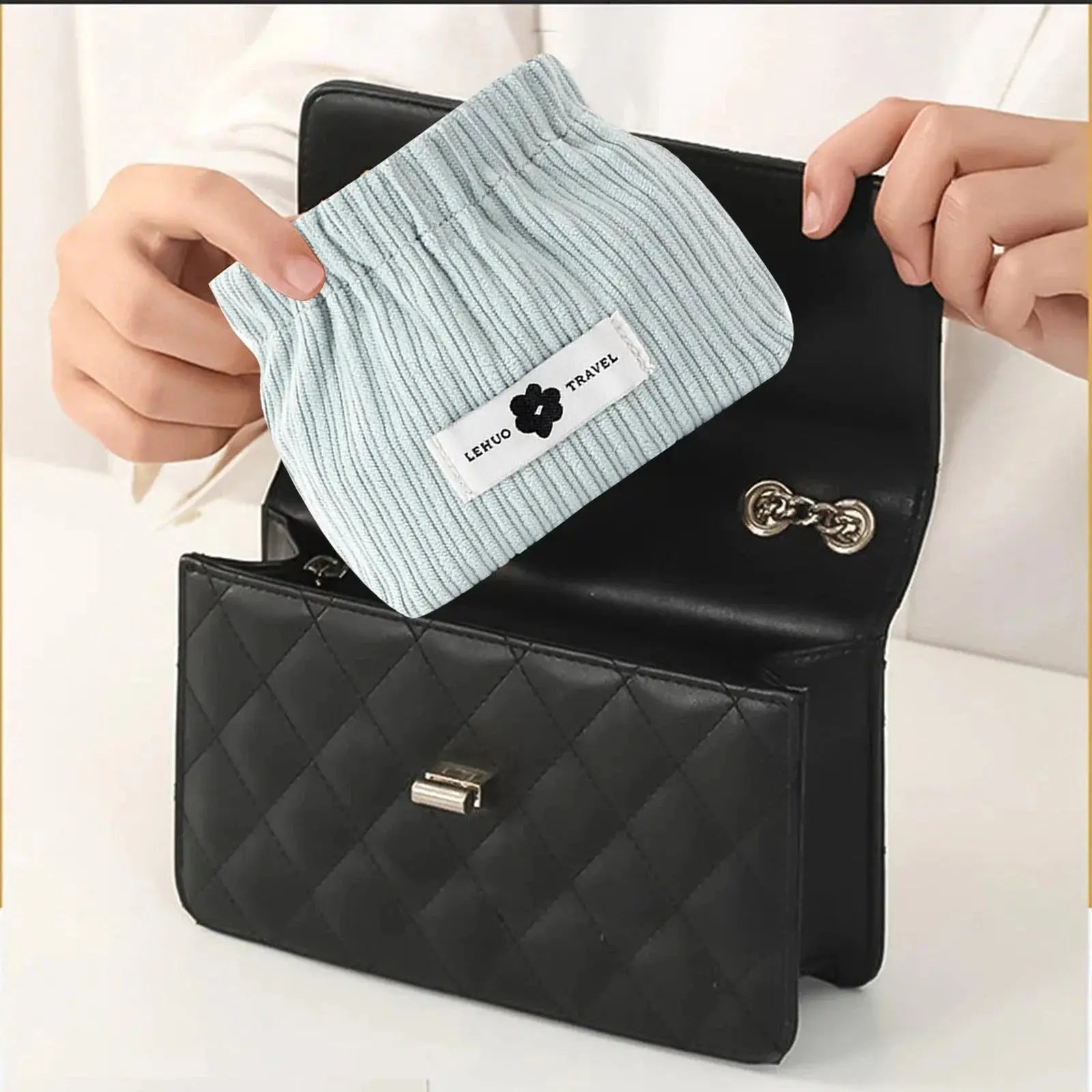 Pinch-Open Kosmetiktasche — Praktisch für Lippenstift & Accessoires Mivoza Deutschland