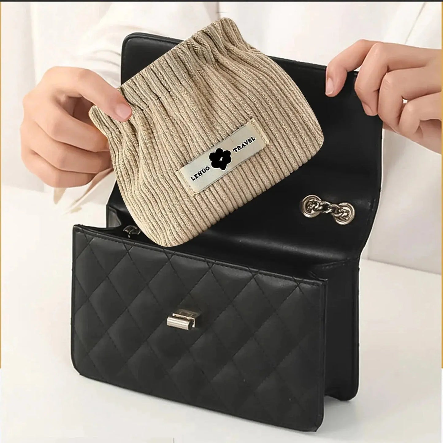 Pinch-Open Kosmetiktasche — Praktisch für Lippenstift & Accessoires Mivoza Deutschland