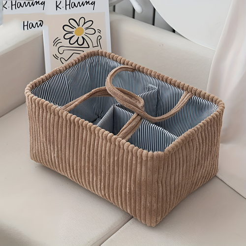 Aufbewahrungskorb aus Polyester mit Fächern