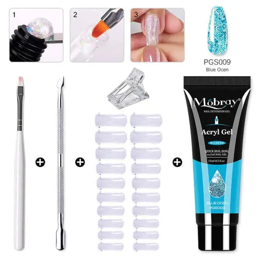 Polygel Nagelset — Langanhaltendes, geruchloses Gel für perfekte Nägel Mivoza Deutschland