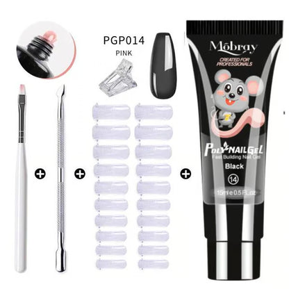 Polygel Nagelset — Langanhaltendes, geruchloses Gel für perfekte Nägel Mivoza Deutschland