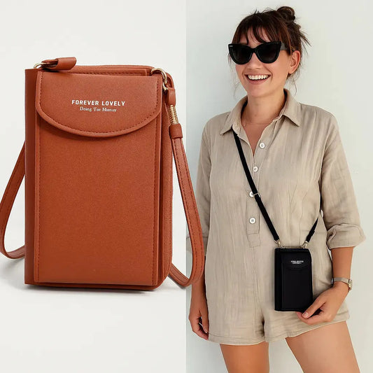 Praktische Clutch-Geldbörse mit Schulterriemen – Abnehmbar & vielseitig tragbar Mivoza Deutschland