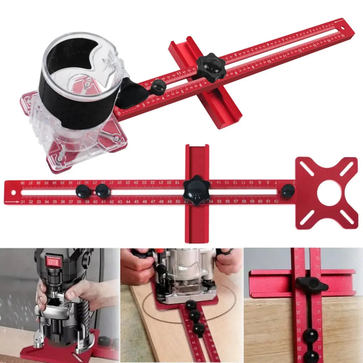 Frässchablone für präzise Holzarbeiten Mivoza Deutschland