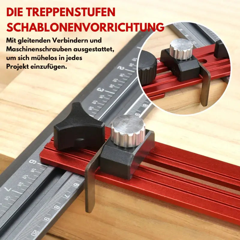 Präzises Treppenmesswerkzeug — Verstellbare Aluminiumwinkel-Schablone Mivoza Deutschland