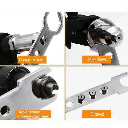 Profi-Nietpistolen-Adapterkit mit 4 verschiedenen Düsen Mivoza Deutschland