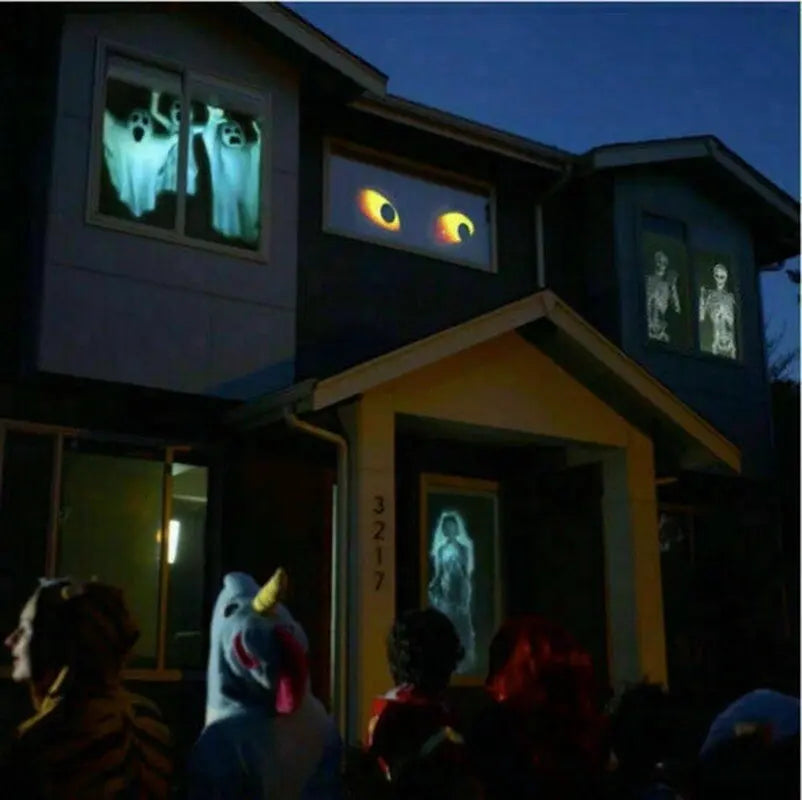 ProjectView™ Fenster Projektor + 12 Filme (6 Halloween & 6 Weihnachten) Mivoza Deutschland