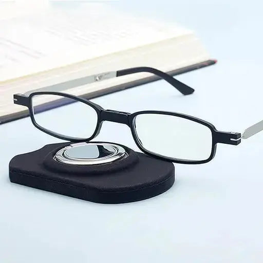 Randlose Gleitsicht-Lesebrille mit Blaulichtfilter und Titanfassung Mivoza Deutschland