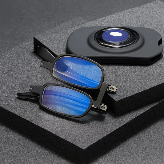Randlose Gleitsicht-Lesebrille mit Blaulichtfilter und Titanfassung Mivoza Deutschland