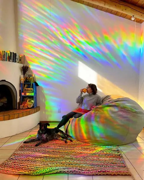 Regenbogen Fensterfolie – Farbspiel & UV-Schutz ohne Kleber Mivoza Deutschland