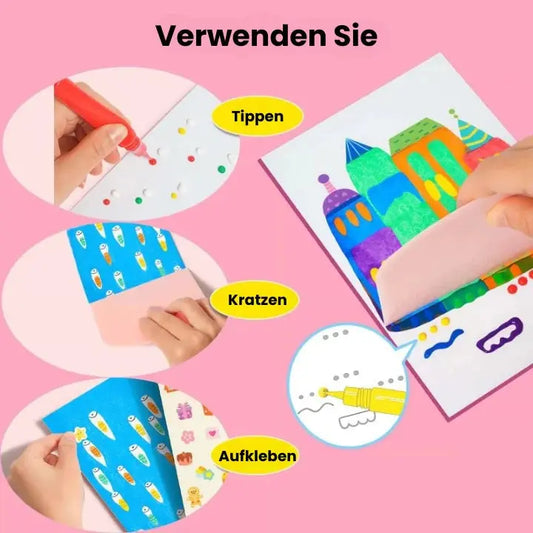 Regenbogen-Kratzkunst-Set – Kreativspaß & Postkarten in einem Mivoza Deutschland