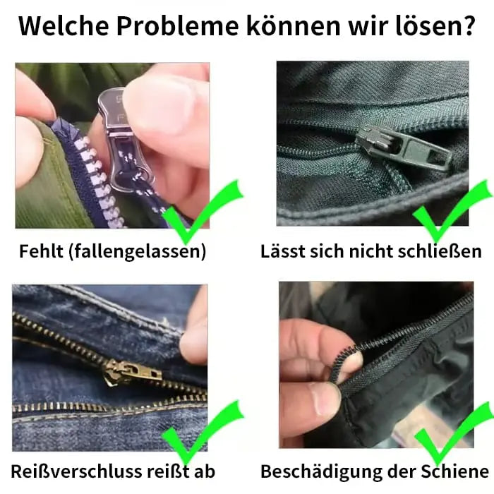 Reißverschluss-Schieber Reparaturset – Universell & langlebig aus Metall Mivoza Deutschland