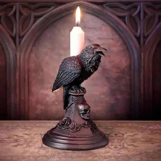 Resin-Kerzenständer im Gothic Stil — Creepy Deko für Partynächte Mivoza Deutschland