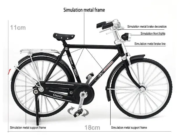 Retro-Fahrradmodell 1:8 Maßstab Mivoza Deutschland