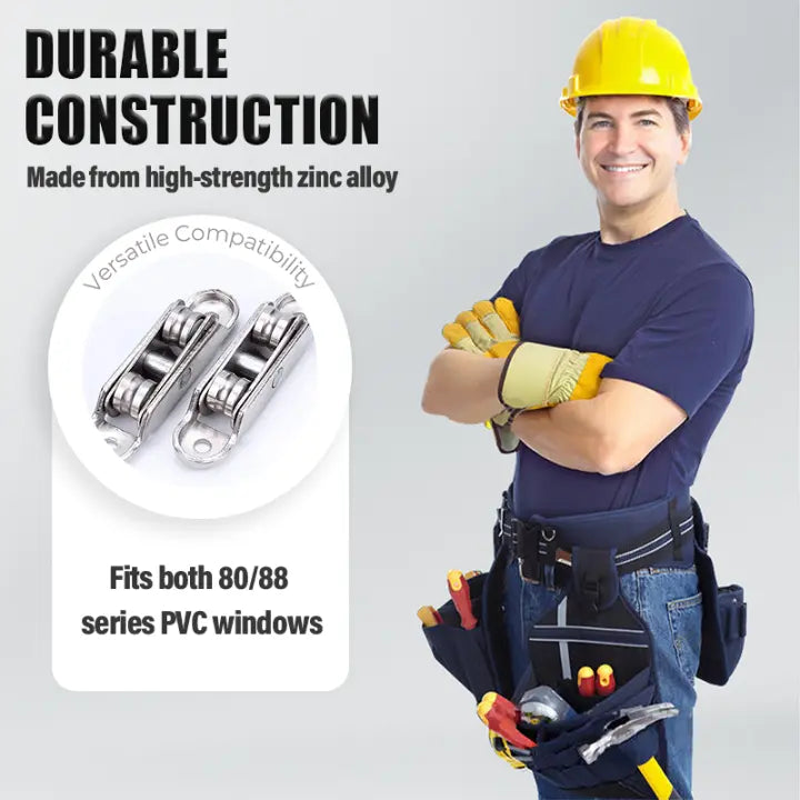 Rollenset für PVC-Schiebetüren & -Fenster — Kein Klemmen, kein Quietschen mehr 4er Set Mivoza Deutschland