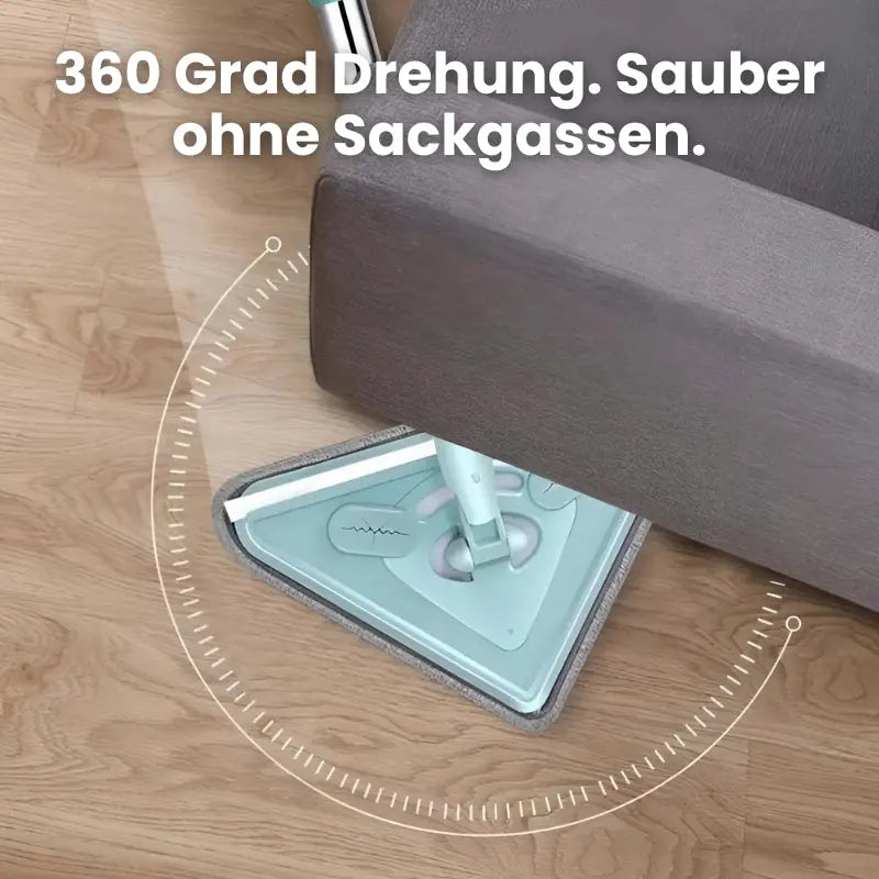 Rotierender Mikrofasermopp mit Edelstahlstiel Mivoza Deutschland