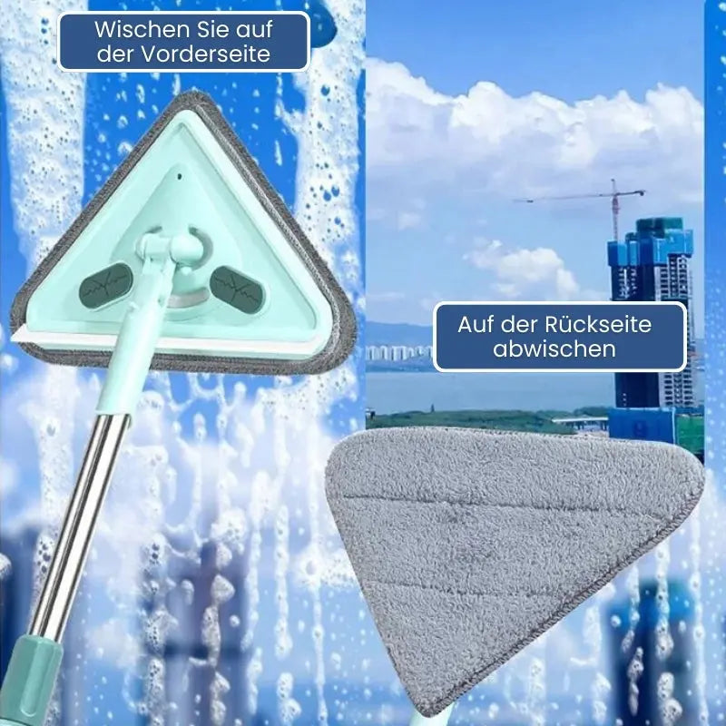 Rotierender Mikrofasermopp mit Edelstahlstiel Mivoza Deutschland
