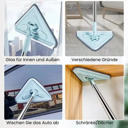 Rotierender Mikrofasermopp mit Edelstahlstiel Mivoza Deutschland